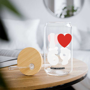 I Love 67 Glass Can 67th Birthday Six Seven Funny Gen Alpha Slang Saying TS10 Print Your Wear