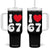 I Love 67 Tumbler With Handle 67th Birthday Six Seven Funny Gen Alpha Slang Saying - Print Your Wear