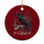 Funny Crow Ceramic Ornament F-Caw-F Raven Camo USA Flag Adult Humor TS10 1pc Red Print Your Wear