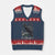 Funny Crow V-Neck Knit Sweater Vest F-Caw-F Raven Camo USA Flag Adult Humor TS10 Navy Red Print Your Wear