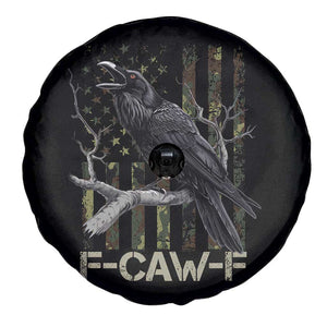 Funny Crow Spare Tire Cover F-Caw-F Raven Camo USA Flag Adult Humor TS10 Print Your Wear