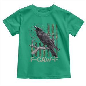 Funny Crow Toddler T Shirt F-Caw-F Raven Camo USA Flag Adult Humor TS10 Irish Green Print Your Wear