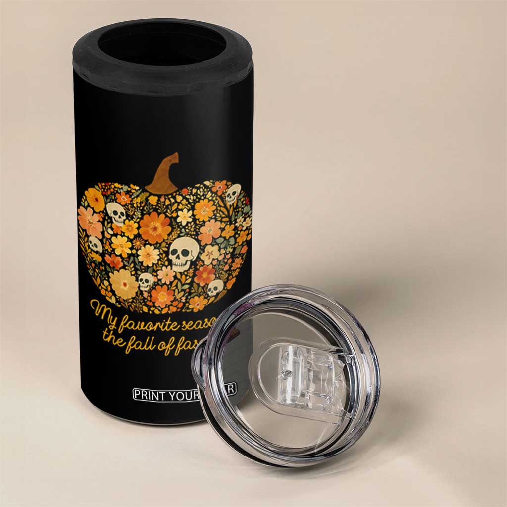 My Favorite Season is the Fall of Fascism 4 in 1 Can Cooler Tumbler Social Justice Halloween Activist TS10 Print Your Wear