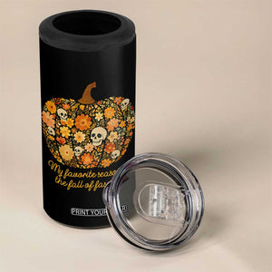 My Favorite Season is the Fall of Fascism 4 in 1 Can Cooler Tumbler Social Justice Halloween Activist TS10 Print Your Wear