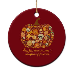 My Favorite Season is the Fall of Fascism Ceramic Ornament Social Justice Halloween Activist TS10 1pc Red Print Your Wear