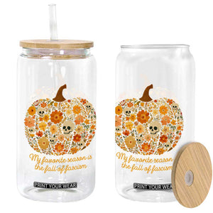 My Favorite Season is the Fall of Fascism Glass Can Social Justice Halloween Activist TS10 Print Your Wear