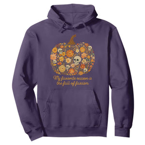 My Favorite Season is the Fall of Fascism Hoodie Social Justice Halloween Activist TS10 Purple Print Your Wear