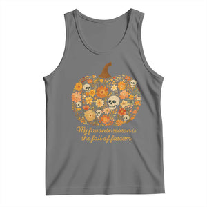 My Favorite Season is the Fall of Fascism Tank Top Social Justice Halloween Activist TS10 Black Heather Print Your Wear