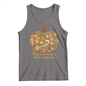 My Favorite Season is the Fall of Fascism Tank Top Social Justice Halloween Activist TS10 Deep Heather Print Your Wear