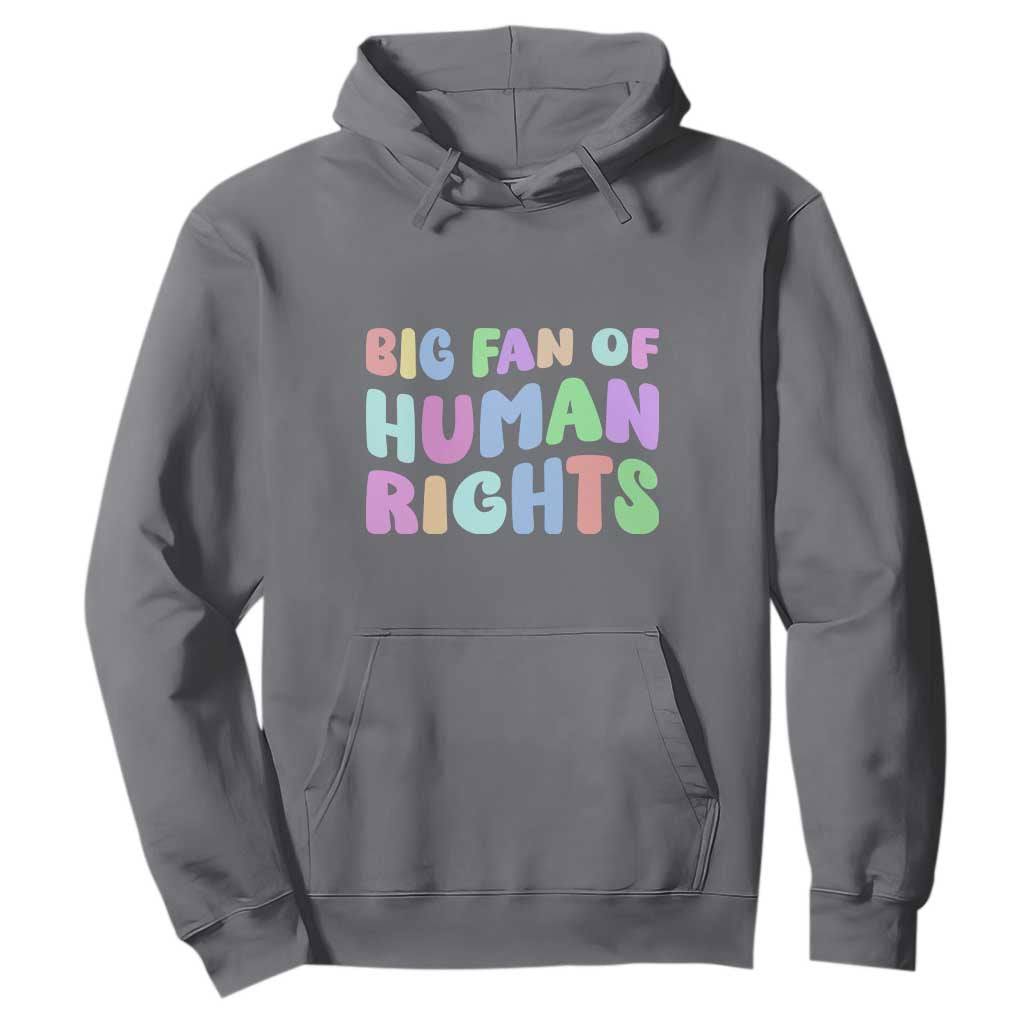 Big Fan Of Human Rights Hoodie Social Justice Equality Activist TS10 Charcoal Print Your Wear