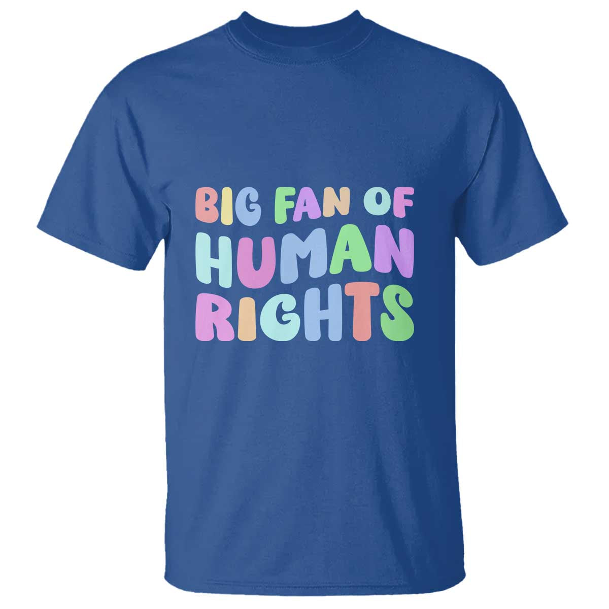 Big Fan Of Human Rights T Shirt Social Justice Equality Activist TS10 Royal Blue Print Your Wear