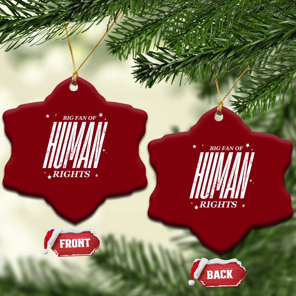 Big Fan Of Human Rights Ceramic Ornament Equality Activist TS10 Print Your Wear