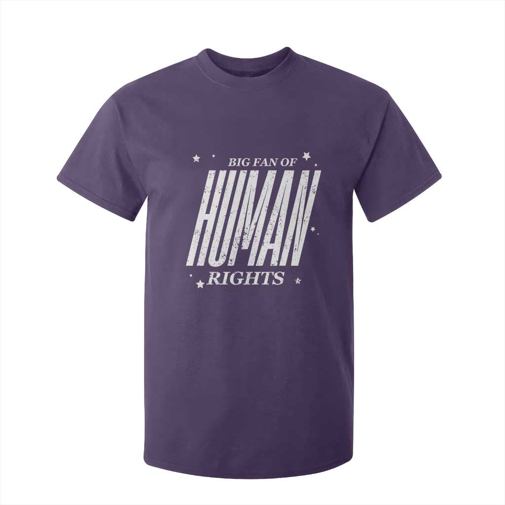 Big Fan Of Human Rights T Shirt For Kid Equality Activist TS10 Purple Print Your Wear