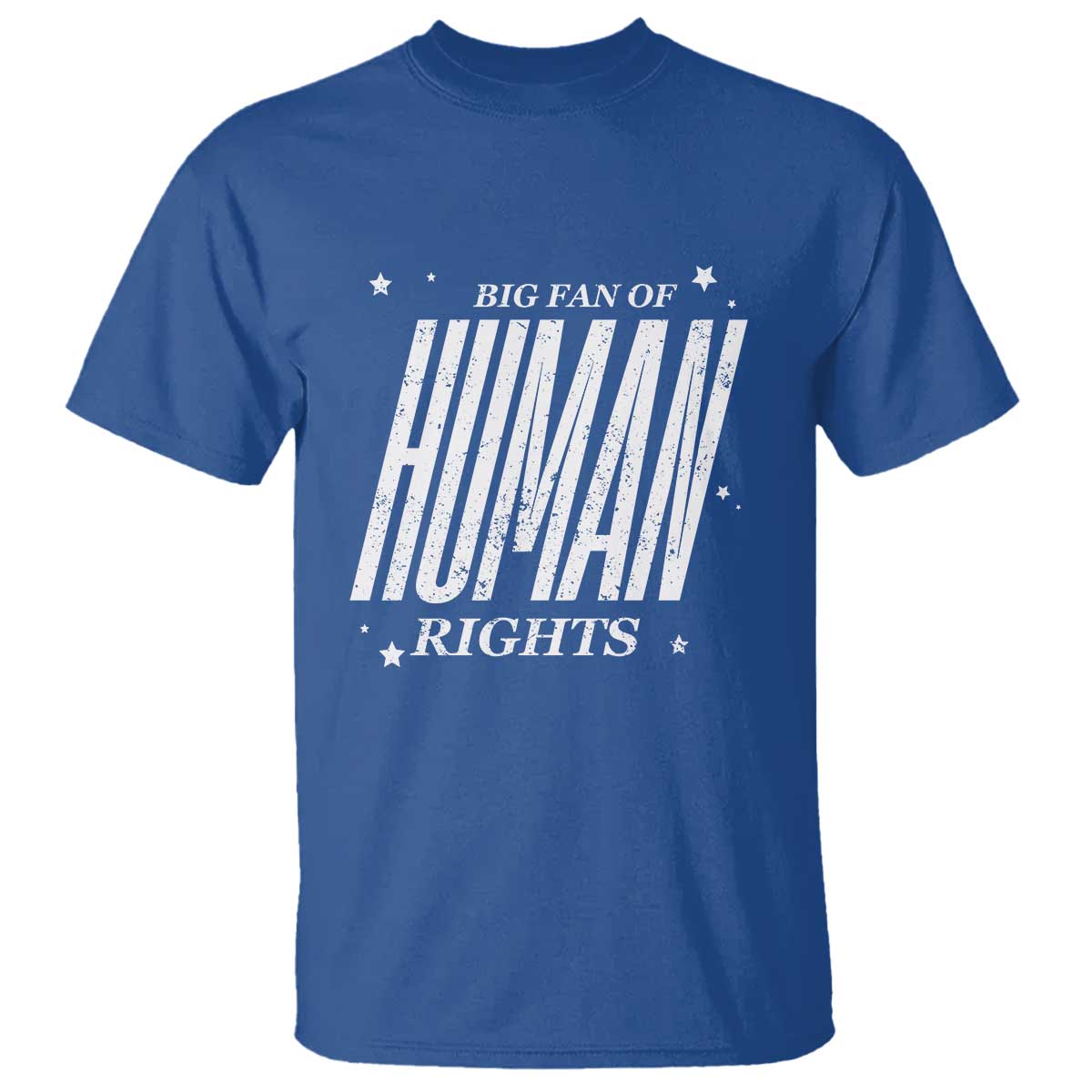 Big Fan Of Human Rights T Shirt Equality Activist TS10 Royal Blue Print Your Wear