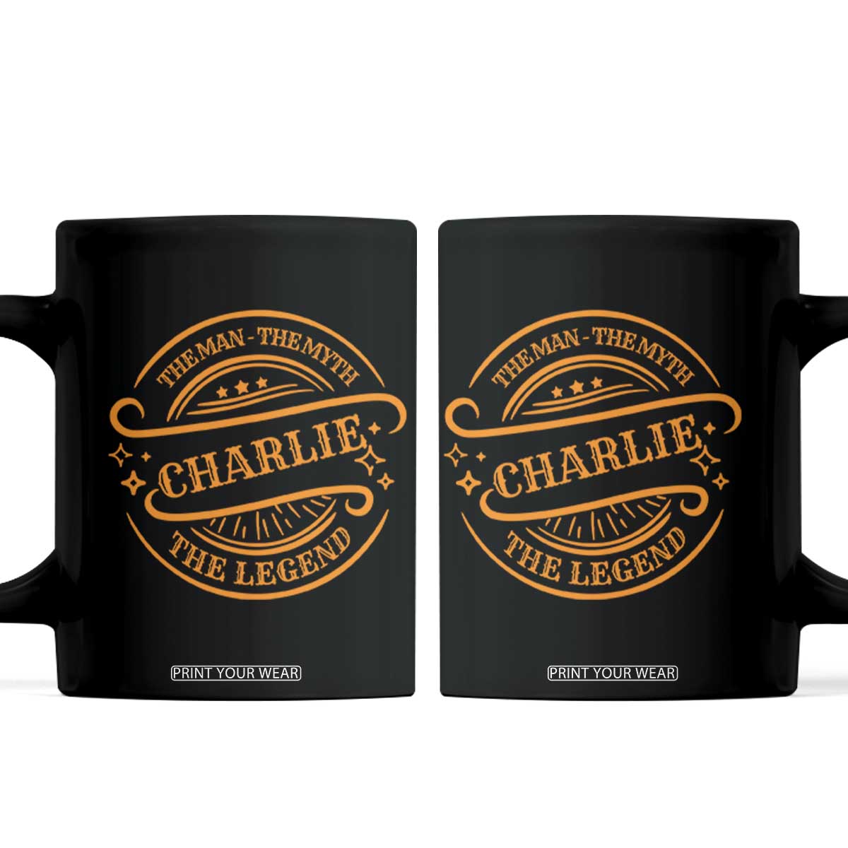 Charlie Kirk Memorial Coffee Mug Vintage The Man The Myth The Legend TS10 Black Print Your Wear