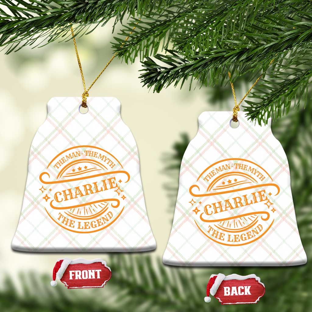 Charlie Kirk Memorial Ceramic Ornament Vintage The Man The Myth The Legend TS10 Print Your Wear