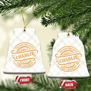 Charlie Kirk Memorial Ceramic Ornament Vintage The Man The Myth The Legend TS10 Print Your Wear