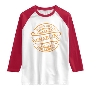 Charlie Kirk Memorial Raglan Shirt Vintage The Man The Myth The Legend TS10 White Red Print Your Wear