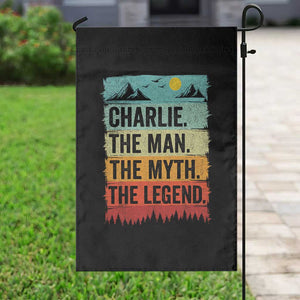 Charlie The Man The Myth The Legend Garden Flag Retro Vintage TS10 Print Your Wear