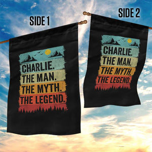 Charlie The Man The Myth The Legend Garden Flag Retro Vintage TS10 Print Your Wear