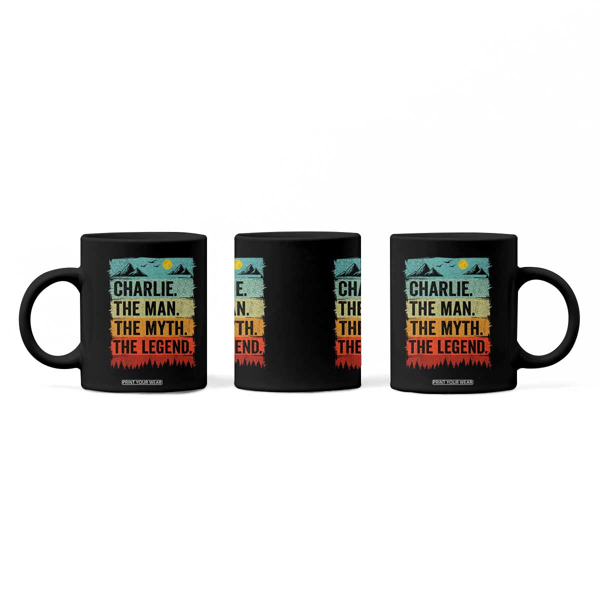 Charlie The Man The Myth The Legend Coffee Mug Retro Vintage TS10 Print Your Wear