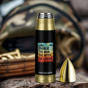 Charlie The Man The Myth The Legend Bullet Tumbler Retro Vintage TS10 Print Your Wear