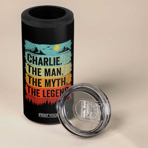 Charlie The Man The Myth The Legend 4 in 1 Can Cooler Tumbler Retro Vintage TS10 Print Your Wear