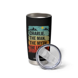 Charlie The Man The Myth The Legend Tumbler Cup Retro Vintage TS10 Print Your Wear