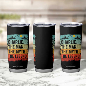 Charlie The Man The Myth The Legend Tumbler Cup Retro Vintage TS10 Print Your Wear