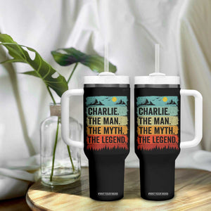 Charlie The Man The Myth The Legend Tumbler With Handle Retro Vintage TS10 Print Your Wear