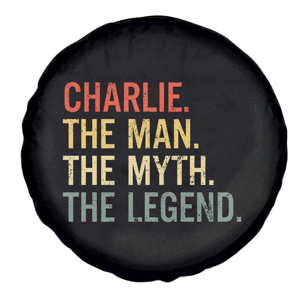 Retro Charlie The Man The Myth The Legend Spare Tire Cover TS10 Print Your Wear