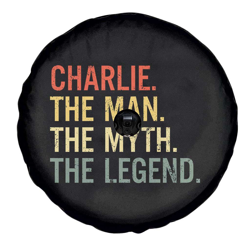 Retro Charlie The Man The Myth The Legend Spare Tire Cover TS10 Print Your Wear