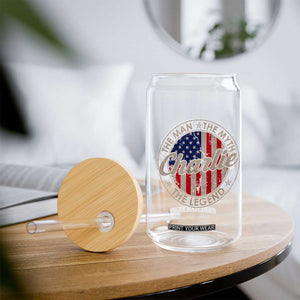 Charlie The Man The Myth The Legend Glass Can Retro Vintage American Flag TS10 Print Your Wear
