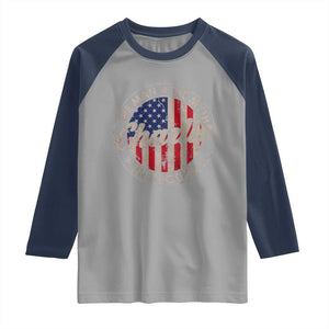 Charlie The Man The Myth The Legend Raglan Shirt Retro Vintage American Flag TS10 Sport Gray Navy Print Your Wear