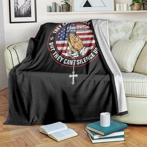 Charlie Kirk Memorial Throw Blanket Retro American Flag TS10 Print Your Wear