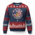 Charlie Kirk Memorial Ugly Christmas Sweater Retro American Flag TS10 Navy Red Print Your Wear