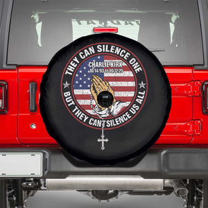 Charlie Kirk Memorial Spare Tire Cover Retro American Flag TS10 Black Print Your Wear