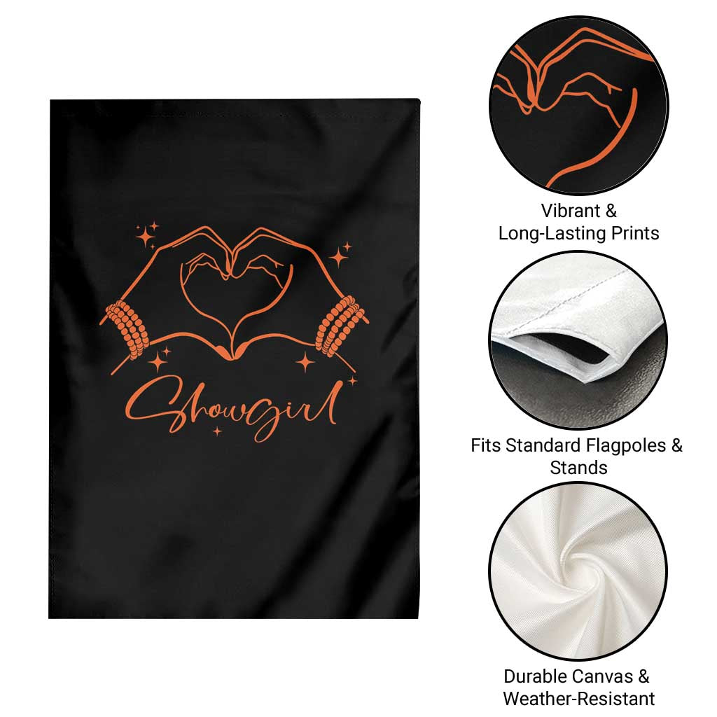 Heart Hands Showgirl Garden Flag Girl Vintage 70's 80's Trendy Apparel TS10 Print Your Wear