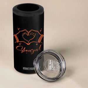 Heart Hands Showgirl 4 in 1 Can Cooler Tumbler Girl Vintage 70's 80's Trendy Apparel TS10 Print Your Wear