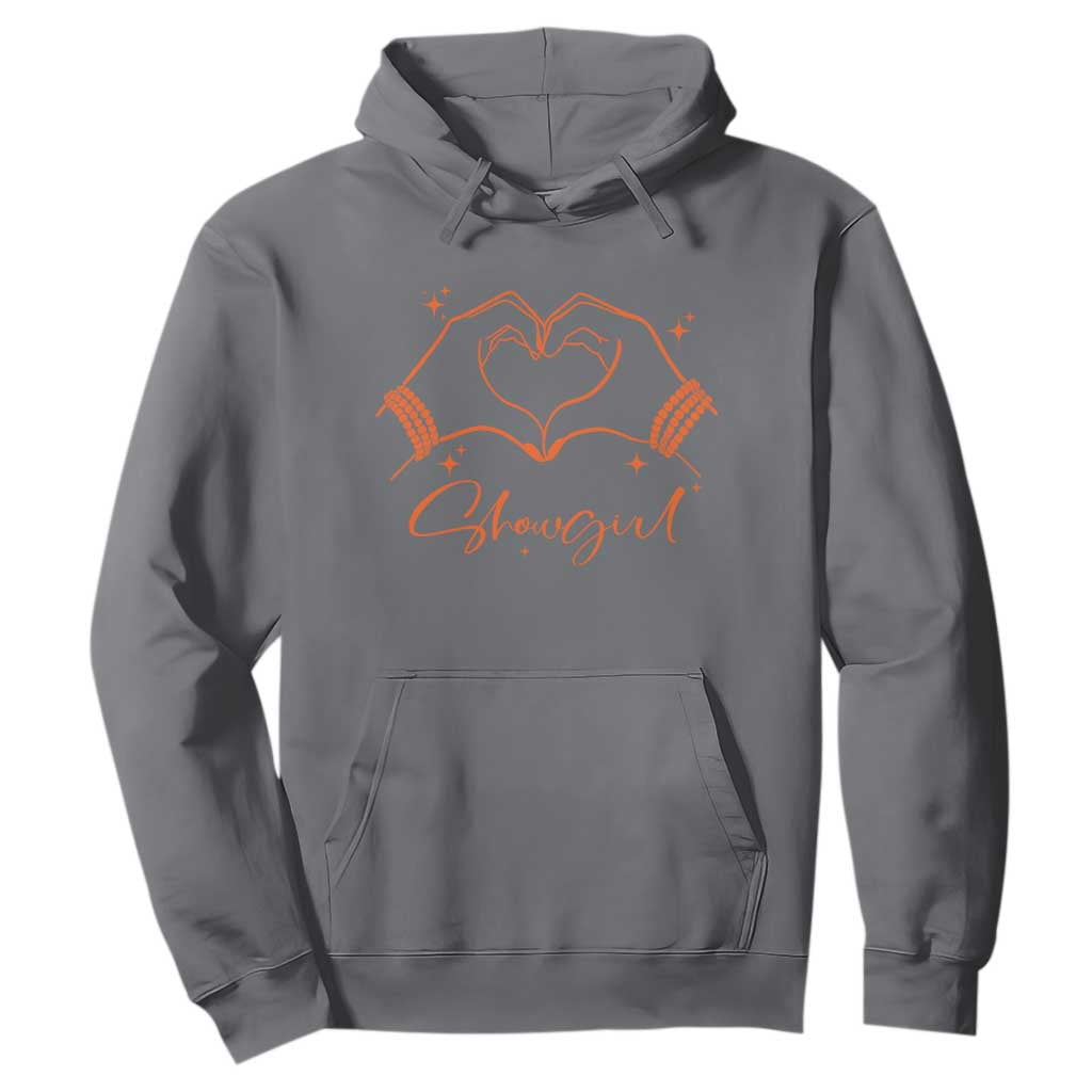 Heart Hands Showgirl Hoodie Girl Vintage 70's 80's Trendy Apparel TS10 Charcoal Print Your Wear