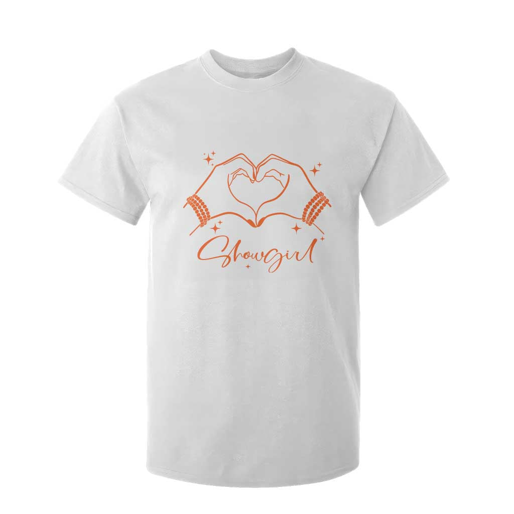 Heart Hands Showgirl T Shirt For Kid Girl Vintage 70's 80's Trendy Apparel TS10 White Print Your Wear
