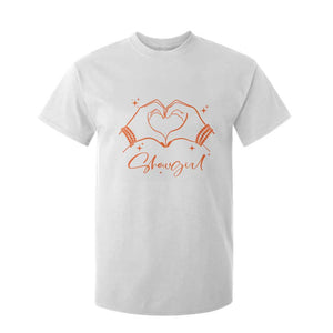 Heart Hands Showgirl T Shirt For Kid Girl Vintage 70's 80's Trendy Apparel TS10 White Print Your Wear