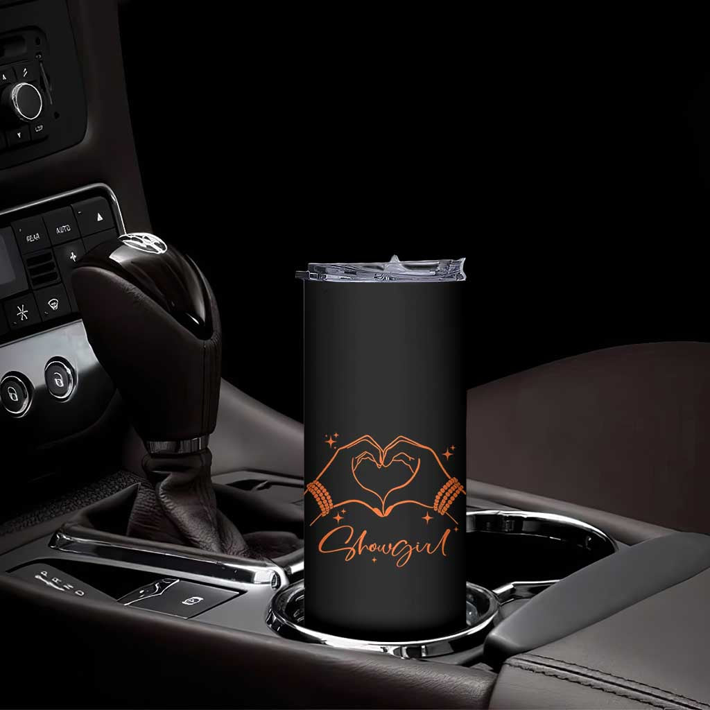 Heart Hands Showgirl Skinny Tumbler Girl Vintage 70's 80's Trendy Apparel TS10 Print Your Wear