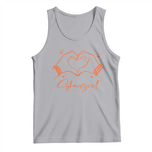 Heart Hands Showgirl Tank Top Girl Vintage 70's 80's Trendy Apparel TS10 Athletic Heather Print Your Wear