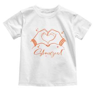 Heart Hands Showgirl Toddler T Shirt Girl Vintage 70's 80's Trendy Apparel TS10 White Print Your Wear