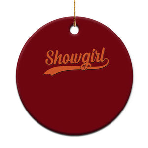 Showgirl Ceramic Ornament Varsity Script Vintage Sports Jersey Style TS10 1pc Red Print Your Wear
