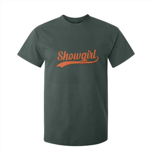 Showgirl T Shirt For Kid Varsity Script Vintage Sports Jersey Style TS10 Dark Forest Green Print Your Wear