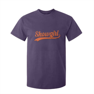 Showgirl T Shirt For Kid Varsity Script Vintage Sports Jersey Style TS10 Purple Print Your Wear