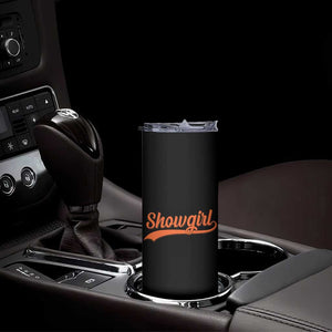 Showgirl Skinny Tumbler Varsity Script Vintage Sports Jersey Style TS10 Print Your Wear