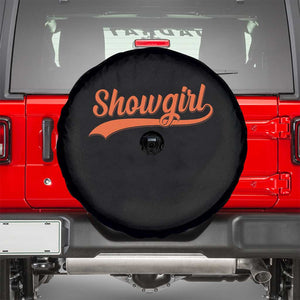 Showgirl Spare Tire Cover Varsity Script Vintage Sports Jersey Style TS10 Black Print Your Wear